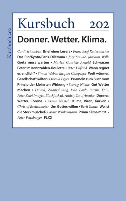Peter Felixberger, Armin Nassehi - Kursbuch 202, E-bok