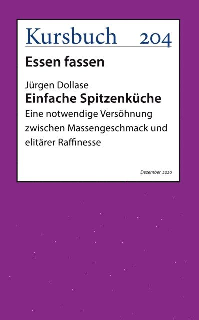 Jurgen Dollase - Einfache Spitzenküche., E-bok