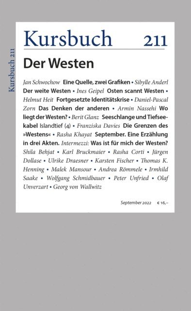 Dr. Sibylle Anderl, Armin Nassehi, Peter Felixberger - Kursbuch 211, E-bok