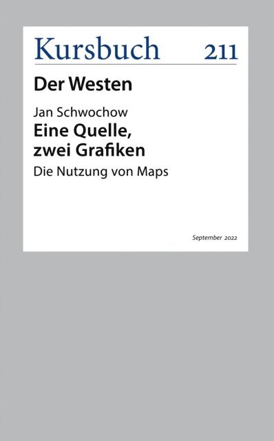 Jan Schwochow - Eine Quelle, zwei Grafiken, E-bok