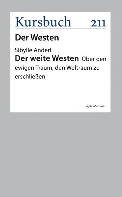 Dr. Sibylle Anderl - Der weite Westen, E-bok