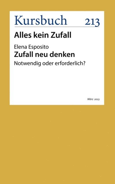 Elena Esposito - Zufall neu denken, E-bok