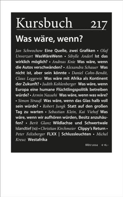 Dr. Sibylle Anderl, Peter Felixberger, Armin Nassehi - Kursbuch 217, E-bok