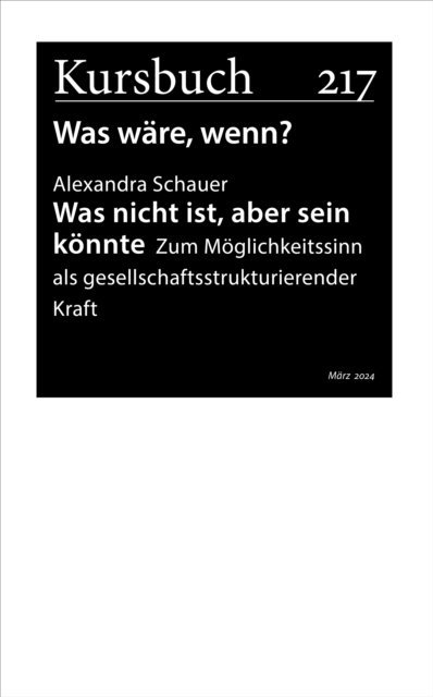 Alexandra Schauer - Was nicht ist, aber sein könnte., E-bok