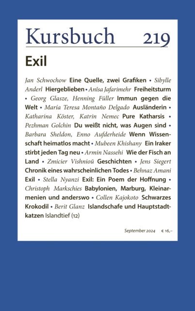 Dr. Sibylle Anderl, Peter Felixberger, Armin Nassehi - Kursbuch 219, E-bok