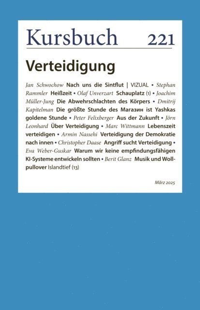 Dr. Sibylle Anderl, Peter Felixberger, Armin Nassehi - Kursbuch 221, E-bok