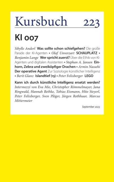 Sibylle Anderl, Peter Felixberger, Armin Nassehi - Kursbuch 223, E-bok