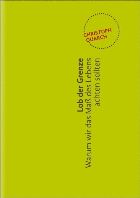 Christoph Quarch - Lob der Grenze, E-bok