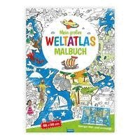 Trötsch Verlag - Trötsch Malbuch Mein großes Weltatlas Malbuch, Häftad