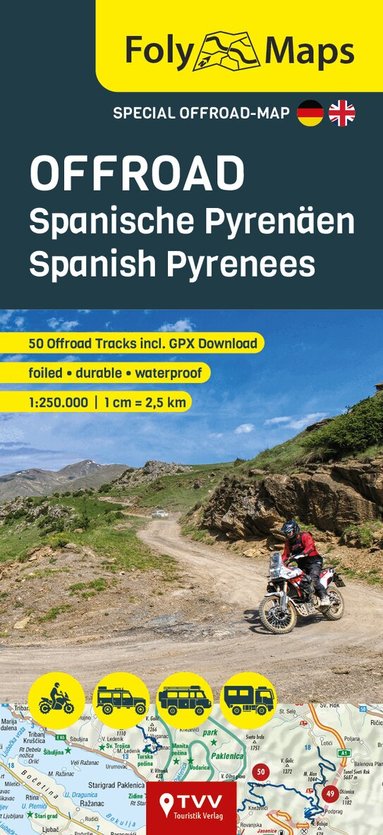 Martin Schempp, Bikerbetten - TVV Touristik Verlag GmbH - FolyMaps OFFROAD Spanish Pyrenees 1:250,000, Övrigt