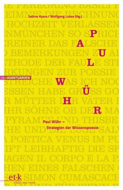 Wolfgang Lukas, Sabine Kyora - Paul Wühr, E-bok