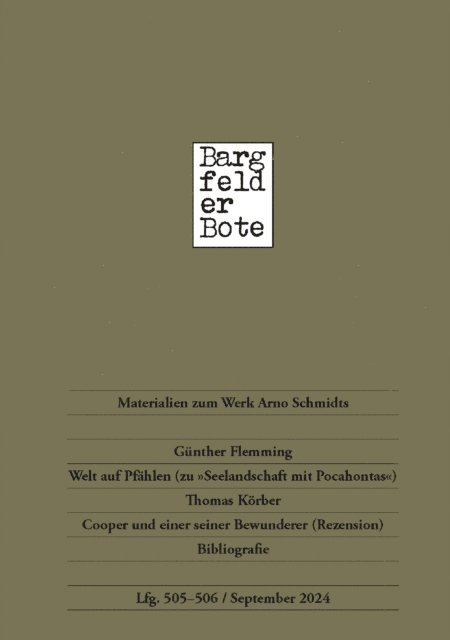 Thomas Korber - Bargfelder Bote 505-506. Lieferung, E-bok