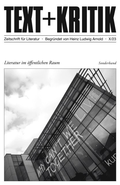 Doren Wohlleben - TEXT + KRITIK Sonderband  - Literatur im öffentlichen Raum, E-bok