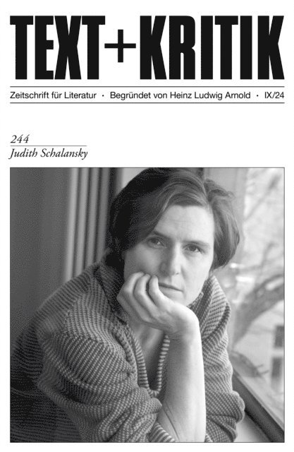 Leonhard Herrmann, Lilla Balint - TEXT + KRITIK 244 - Judith Schalansky, E-bok