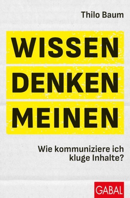 Thilo Baum - Wissen, denken, meinen, E-bok