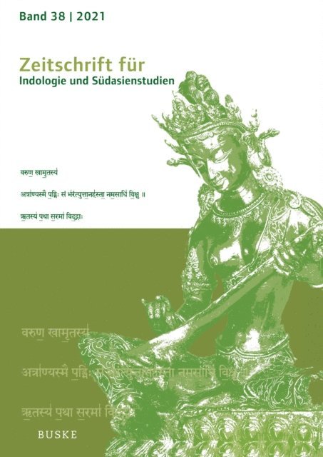 Ute Husken, Hans Harder - Zeitschrift für Indologie und Südasienstudien, E-bok