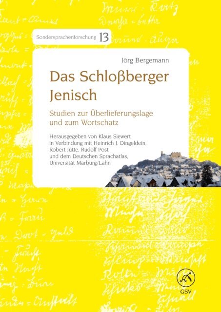 Jorg Bergemann, Klaus Siewert - Das Schloberger Jenisch, E-bok