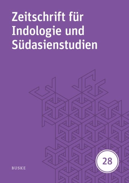 Hans Harder, Thomas Oberlies - Zeitschrift fur Indologie und Sudasienstudien, Band 28 (2011), E-bok