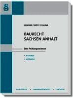 Karl-Edmund Hemmer, Achim Wüst, Marvin Kalina - Baurecht Sachsen-Anhalt, Häftad
