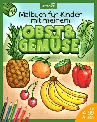 David Ludwig - Malbuch für Kinder mit meinem Obst und Gemüse, Häftad