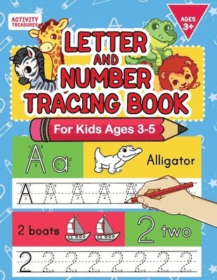 Activity Treasures - Letter And Number Tracing Book For Kids Ages 3-5, Häftad