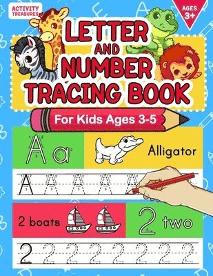 Activity Treasures - Letter And Number Tracing Book For Kids Ages 3-5, Häftad