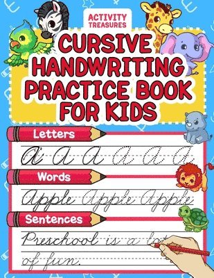 Activity Treasures - Cursive Handwriting Practice Book For Kids, Häftad