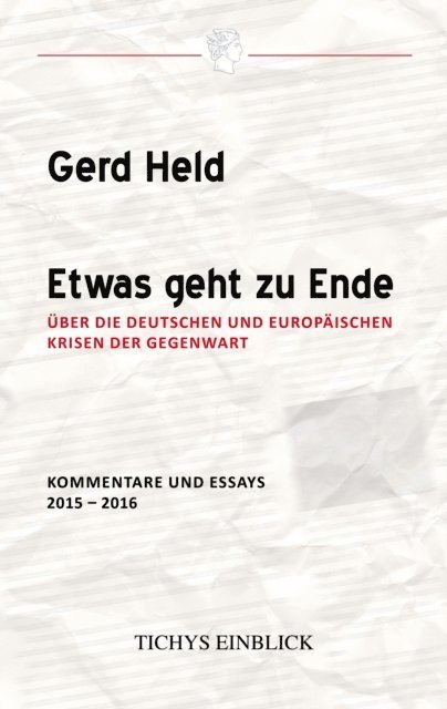 Gerd Held - Etwas geht zu Ende, E-bok