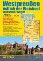 Landkarte Westpreußen östlich der Weichsel und Danziger Werder