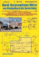 Dirk Bloch - Landkarte Nord-Ostpreußens Mitte von Königsberg bis Insterburg. Tillgänglighet: Lägg i varukorg