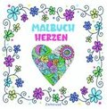 Mandala Malbuch f�r Erwachsene und Kinder ab 10 Jahren mit Blumen und Herzen