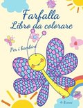 Farfalla libro da colorare per bambini 4-8 anni