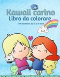 Libro da colorare Kawaii per bambini dai 3 ai 9 anni