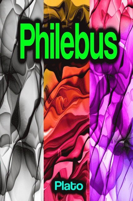 Plato - Philebus, E-bok