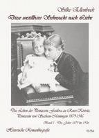 Silke Ellenbeck - Diese unstillbare Sehnsucht nach Liebe - Band 1 - Die Jahre 1879 bis 1906 - Das Leben der Prinzessin Feodora zu Reuss-Köstritz, Prinzessin von Sachsen-Meiningen 1879-1945 - Historische Romanbiografie, Häftad