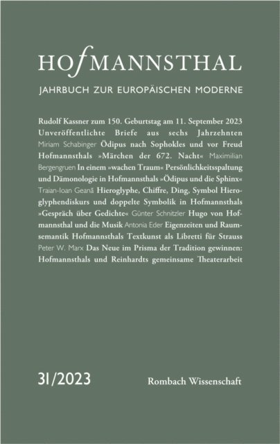 Gunter Schnitzler, Ursula Renner, Alexander Honold, Maximilian Bergengruen - Hofmannsthal – Jahrbuch zur Europäischen Moderne, E-bok