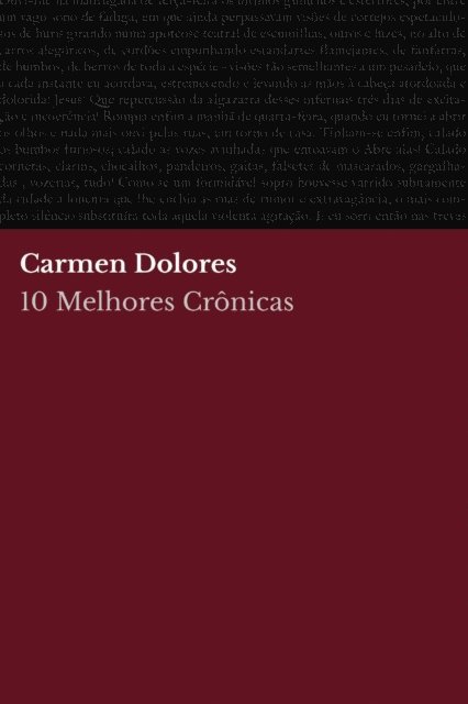 August Nemo, Carmen Dolores - 10 Melhores Crônicas - Carmen Dolores, E-bok