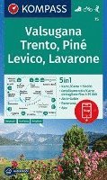 KOMPASS Wanderkarte 75 Valsugana, Trento, Piné, Levico, Lavarone