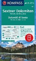 KOMPASS Wanderkarte 58 Sextner Dolomiten, Dolomit di Sesto, Toblach, Dobbiaco, Innichen, San Candido, Lienz