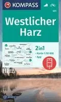 KOMPASS Wanderkarte 451 Westlicher Harz 1:50.000