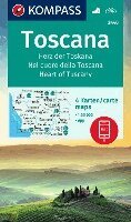 KOMPASS Wanderkarten-Set 2440 Toscana, Herz der Toskana, Nel cuore della Toscana, Heart of Tuscany (4 Karten) 1:50.000