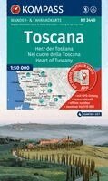 KOMPASS Wanderkarten-Set 2440 Toscana, Herz der Toskana, Nel cuore della Toscana, Heart of Tuscany (4 Karten) 1:50.000, Övrigt