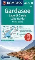 KOMPASS Wanderkarte 102 Gardasee, Lago di Garda, Lake Garda, Monte Baldo 1:50.000, Övrigt