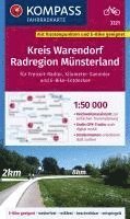 KOMPASS Fahrradkarte 3221 Kreis Warendorf - Radregion Mnsterland mit Knotenpunkten 1:50.000
