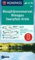 KOMPASS Wanderkarte 824 Biosphrenreservat Bliesgau & Saarpfalz-Kreis 1:25.000