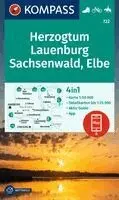 KOMPASS Wanderkarte 722 Herzogtum Lauenburg, Sachsenwald, Elbe 1:50.000