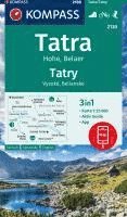 KOMPASS Wanderkarte 2130 Tatra Hohe, Belaer / Tatry, Vysok, Belianske 1:25.000