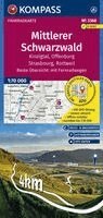 KOMPASS Fahrradkarte 3368 Mittlerer Schwarzwald, Kinzigtal, Offenburg, Strasbourg, Rottweil mit Knotenpunkten 1:70.000, Övrigt