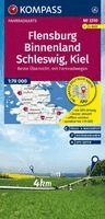 KOMPASS Fahrradkarte 3310 Flensburg Binnenland, Schleswig, Kiel 1:70.000, Övrigt