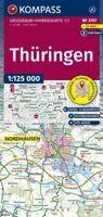 KOMPASS Großraum Fahrradkarte 3707 Thüringen 1:125.000, Övrigt